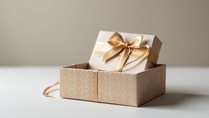 Elegant packaging delightful presentation, special surprise, thoughtful gift, stylish container, festive offering, luxurious appeal.