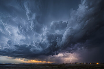 Dramatic Clash of Elements: Anticipating the Storm's Artistry in the Sky