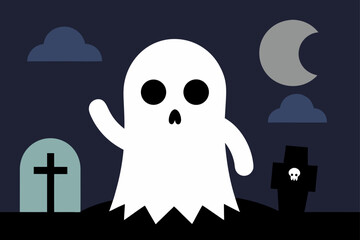cute ghost illustration