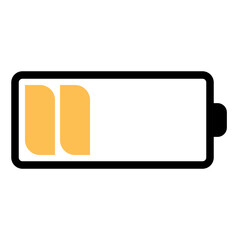 Vector of battery icon indicator
