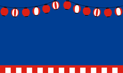 お祭りの舞台のイメージイラスト