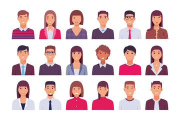 Diversity in the modern Workplace: A collection of various business professionals' portraits, showcasing the variety in an office environment.  