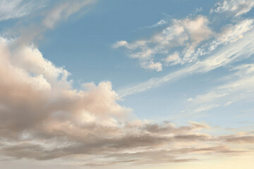 Obraz premium create photorealistic ultraminimalist image of serene sky serving as modern background for website homepage