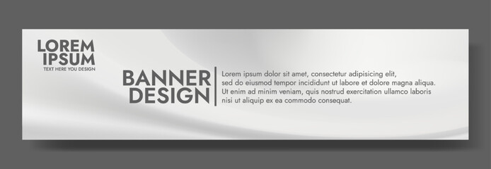 Modern minimalist banner design with a polished marble background