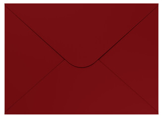 3Dイラスト_封筒_赤