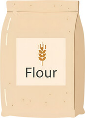 밀가루 봉투 일러스트 : Flour Bag Illustration 