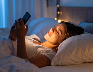 Blue Hour Bedtime Scroll Scene, a Moody concept Capturing Modern Night Rituals