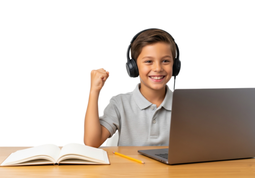 young man with headphones