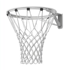 White basketball hoop and net