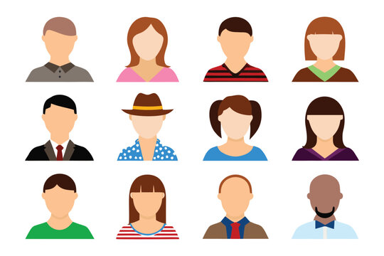 User Avatar: A diverse collection of illustrated user avatars, each depicting unique individuals with variations in gender, hairstyle, and attire.