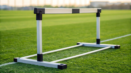 Hurdle outdoor activity. hurdle outdoor activity field grass sport equipment athletics training competition track exercise fitness obstacle