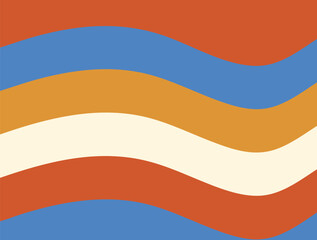 A digital illustration featuring wavy, horizontal bands of color transitioning from one color to another colors