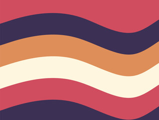A digital illustration featuring wavy, horizontal bands of color transitioning from one color to another colors