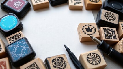 Decorative impressions creative patterns, unique marks, artistic tools, customizable designs, tactile textures, personalized accents.