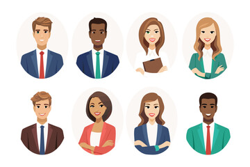 Unified Professional Portraits: A vibrant collection of professional portraits showcasing a diverse array of individuals.