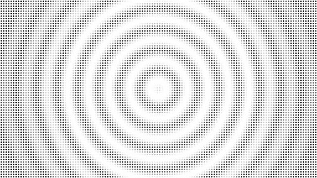 Dynamic circular seamless looping animation. Moving circles and transparent background. radio wave animation on dot background.