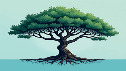 vector illustration of a tree