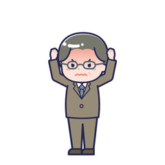 中年の会社員／ななめ／男性 27