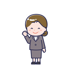 中年の会社員／ななめ／女性 10