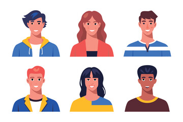 People: A collection of diverse individuals, each with unique expressions, stand together. Showcasing the beauty of varied people and highlighting the power of unity and mutual respect.