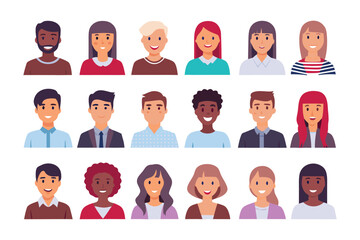 Diversity of Expressions: A collection of headshots displaying a range of facial expressions and skin tones, symbolizing the beauty of representation and inclusion.