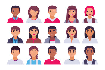 Faces of Diversity: An array of smiling faces, embodying the spirit of unity, celebrate the richness of human difference, a perfect visual for celebrating inclusivity and collaboration.