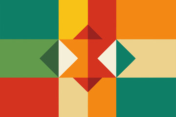 recycled tile patchwork floor with mix