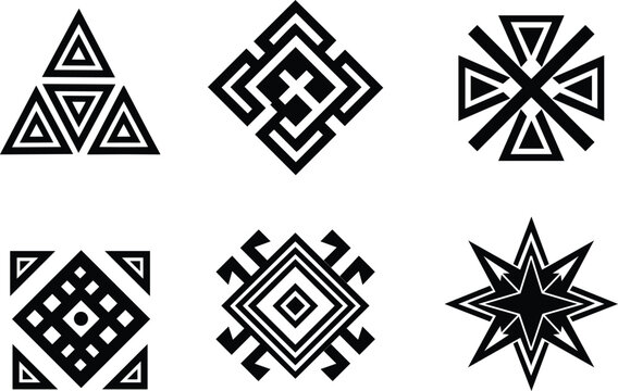 Perun Symbol Silhouette Vector for Perun Day