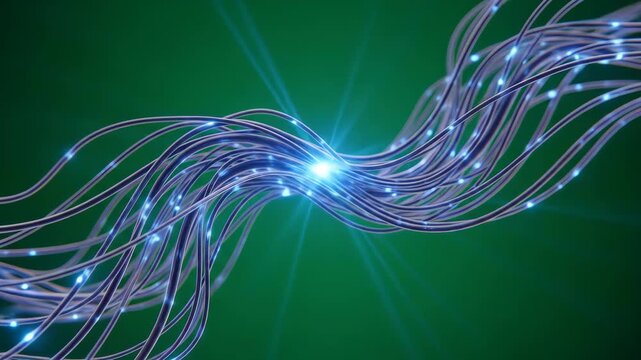 Twisting Electric Data Lines