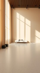 Modern Interior Space with Elegant Light and Shadow Play