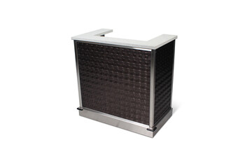 Modern Office Desk On PNG Transparent Background. Cut Out Clipping Path With Adobe Photoshop Pen Tool.PNG Transparent Desk