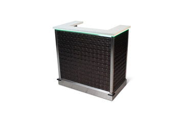 Modern Office Desk On PNG Transparent Background. Cut Out Clipping Path With Adobe Photoshop Pen Tool.PNG Transparent Desk