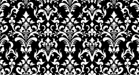 vintage baroque damask, seamless elegant pattern, ornamental seamless background, traditional damask, intricate damask design, decorative motif, classic textile design, luxury damask wallpaper, damask