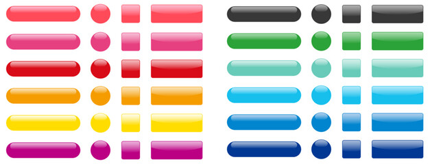 光沢・webボタンアイコンのセット