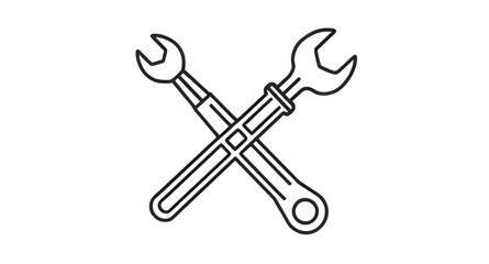 repair tools, maintenance icon, fix icon, hardware tools, vector tools, crossed tools, wrench symbol, screwdriver symbol, mechanic icon, repair icon, technical support icon, DIY tools, construction ic