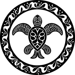 Naklejka premium Tribal Sun & Moon Mandala Vector bundle graphics
