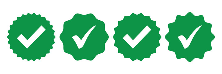modern tick mark with checkbox icon. green checkmark sign for app, ui, website. vector illustration isolated on white background. © Gemivector5