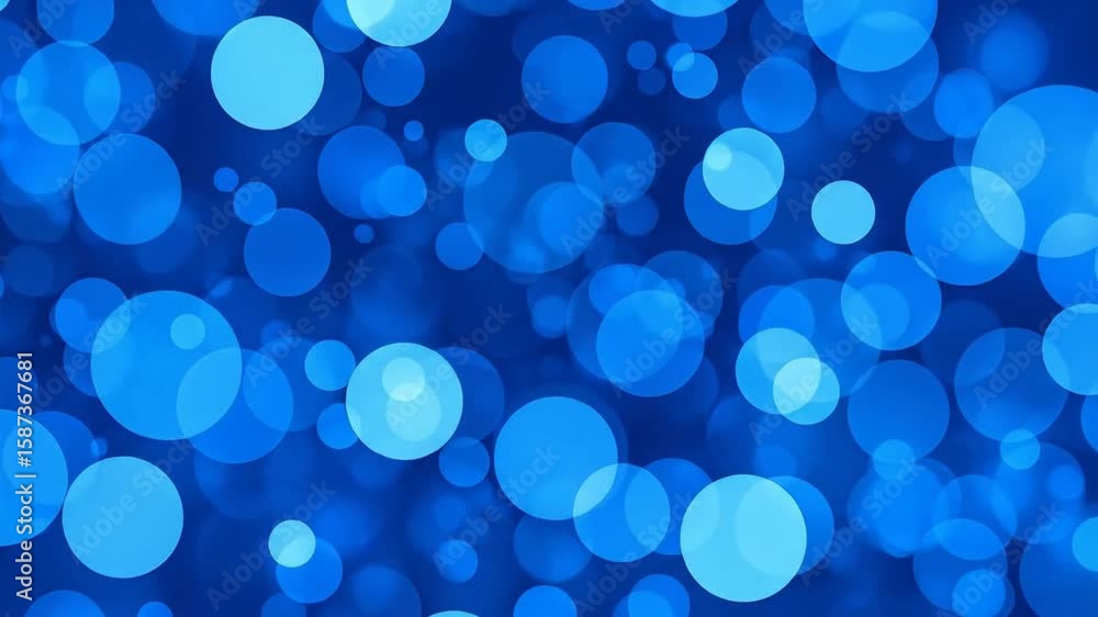 Poster dynamic blue bokeh lights creating a vibrant and mesmerizing abstract background visual