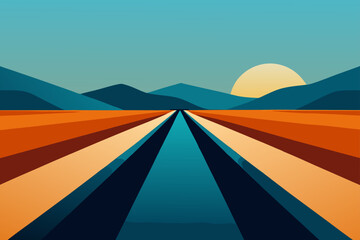 rainbow in the mountains