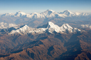 breathtaking view of worlds top  mountains showcasing their majestic peaks and glaciers