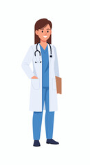 Fototapeta premium young doctor with stethoscope