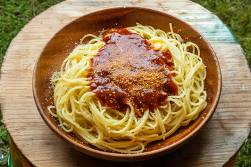 イタリアンパスタ　Typical Italian dish pasta (spaghetti)