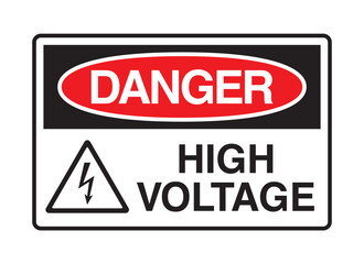 Danger High Voltage Sign