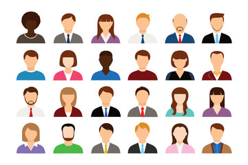 Diverse Avatars: A vibrant collection of diverse avatars representing people from various backgrounds, each with their own unique identity and characteristics.