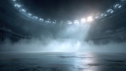 Arena spotlight empty