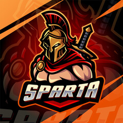 Sparta esport mascot logo design