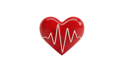 Pink Circle Button with White Arrow on Transparent Background