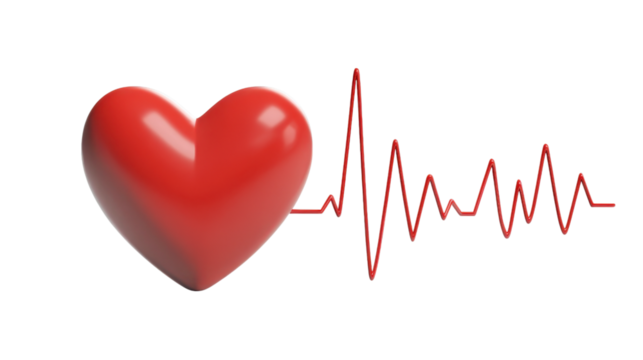 3D Red Circle Button with Up Arrow on Transparent Background