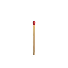 Single matchstick against a black background