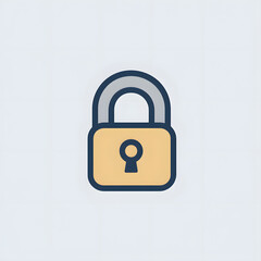 Closed padlock symbolizing security and privacy